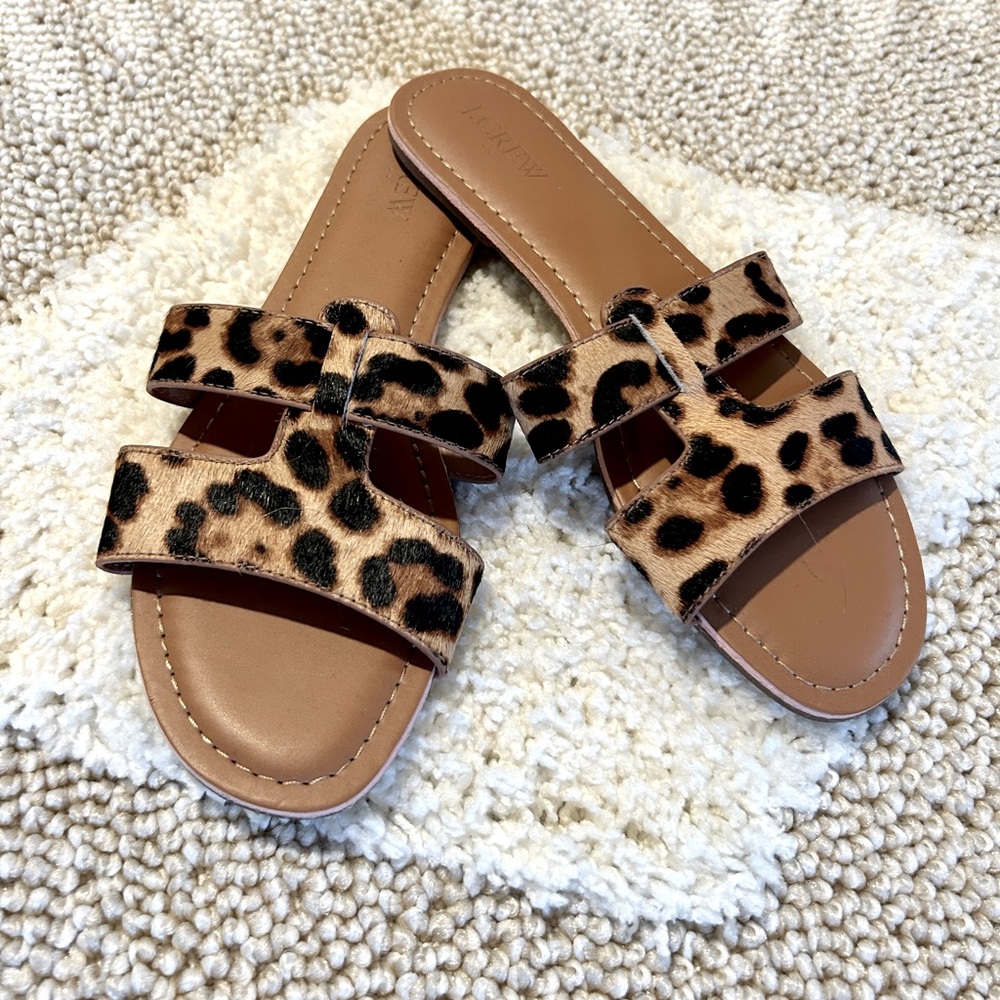 Leopard sandals